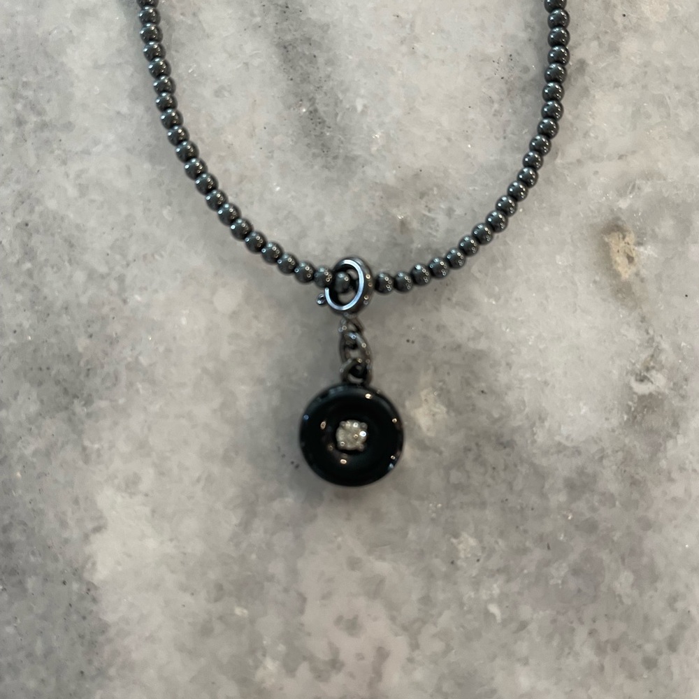 Black onyx “Little Fix” charm